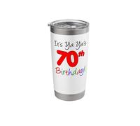 It's Ya Ya's 70th Birthday Party Celebration Event Group Stainless Steel Insulated Tumbler