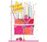 It's Your Birthday Sweet & Bright! Hand-Finished Birthday Greeting Card HCB005