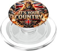 IT'S YOUR COUNTRY - Restore Britain and British Royal Lion PopSockets PopGrip for MagSafe