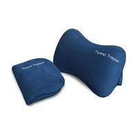 ITSA Towel Trapper | Inflatable Travel Beach Pillow | Sunlounger Towel Strap | Portable Towel Gripper, Neck Support Blow Up Pillow (Royal Blue)