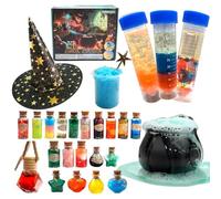 itsfairypro Potion Making Kit Children Age 5+, 50+ Mystery Box with Magic Hat Mixes Potion Bottles Fairy Potions Kit for Kids Craft Toy Science Set for Girls Boy Age 6 7 8 9 10 11 12+