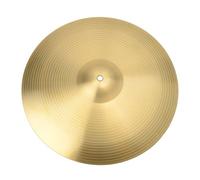 ITSHAND 18 Inch Crash Ride Cymbal for Drum Set, 0.8mm Copper Alloy Bronze Drum Cymbal with Bright Focused Tone, Golden Finish Practice Cymbal for Beginner Drummers, Performance