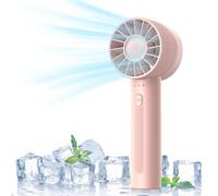 ITSHINY Portable Handheld Fan - 4-Speed USB Rechargeable Design, Lightweight and Powerful for Home, Office, Travel, Camping and Outdoor Activities
