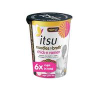 itsu chickn ramen instant noodles & broth pot 64g | Instant Noodles Snack Multipack | Quick-to-Make Snack | Gluten free | Vegan | Pack of 6