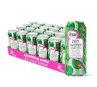 itsu Ginger + Lime Zen Water | Naturally Flavoured Sparkling Water 330ml (Pack of 24) | Zero Calories, Zero Sugar| 24 x 330ml Pack