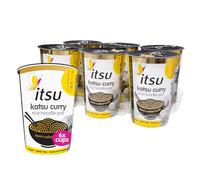 itsu Katsu Flavour Rice Noodles | Instant Noodle Cups | Pack of 6 | Authentic Japanese Flavour | Gluten-Free | Low-Calorie, Quick-to-Make Snack