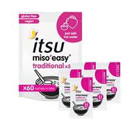 itsu Miso'Easy Soup | Instant Miso Paste | 1260g (Pack of 60 x 21g Soup Sachets) | Traditional Japanese Miso Paste | Gluten-Free, Vegan