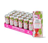 itsu Peach + Lychee Zen Water | Naturally Flavoured Sparkling Water 330ml (Pack of 24) | Zero Calories, Zero Sugar| 24 x 330ml Pack