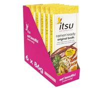 itsu Ramen Ready Noodles with Authentic Broth - Ribbon Tied Ramen Noodles from Japan in Original Broth - Multipack (6 Pack x 86g)