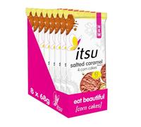 itsu Salted Caramel Flavour Corn Cakes 68g | Sharing Snack | Gluten Free | Pack of 8