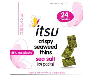 Itsu Sea Salt Crispy Seaweed Thins 4 x 5g