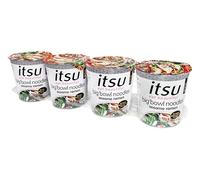 itsu Sesame Chicken Big’Bowl Noodles 97g | Sesame Miso Broth | Rice Noodles | Quick-to-Make Snack | Pack of 4