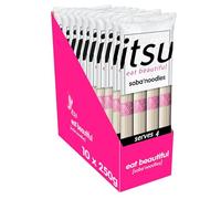 itsu Soba Noodles Multipack - Soba Noodles | Vegan Recipe, Restaurant-Quality | Ideal for Soups and Stir-Fries - 10 Pack (10x250g)