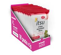 itsu Sweet Soy and Sea Salt Flavour Seaweed Thins | Crispy Seaweed Snacks | NEW 18 Pack (18 x 5g packs) | Vegan, Low Calorie, Healthy Snack, Seaweed Crisps