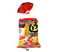 Itsuki Yude Udon Noodles with Soup Sachet 627g (3 Servings) | Authentic Japanese Pre-Cooked Udon with Umami Broth | Quick & Easy Meal Solution