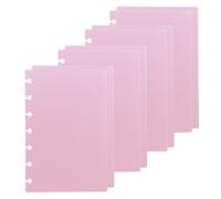 ITSYHPRO 4 Set Mini Disc Planner Cover Discbound Notebook DIY Candy Colors Compatible with Levenger Circa Arc TUL Eagle and Happy Planner(Pink,Mini)