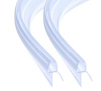 ITTISO Pre Curved Shower Screen Seal Strip 2 x 90 cm for 5mm/6mm Glass Thickness Curved Shower Door Seal Strip Covers up to 12mm Gap Replacement Shower Cubicle Quadrant