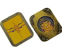 ITTRUH Buddha card pendant,Double-Sided Thangka Pendant Eight Guardian Gods of the Chinese Zodiac Unique Spiritual Jewelry size; 40x50cx8mm(Before Wisdom)