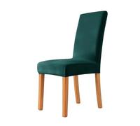 ITTRUH Chair Protector,Office Cover,Velvet Fabric Cover Soft Comfortable Stretch Seat Covers For Dining Room Wedding Hotel Banquet Home Decor Case 1 Piece(Dark Green)