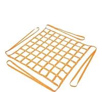 ITTRUH Orange Hoisting Nets,Polyester Net Safety Moving Straps High Load Capacity Handling Square Mesh Cargo for Construction Rigging Loading(1.5x1.5M-LOAD2TON)