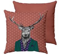 Itucci After Dark Woodland Creatures Animal Cushion (Stag) - Decorative