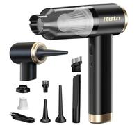 itutn - Portable Cordless Vacuum Cleaner, 15000PA Powerful Suction, High Power, Mini Portable Car Vacuum Cleaner, Handheld Small Vacuum Cleaner and Air Duster for Home, Office, Computer