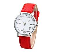 ITVIP Women's Belt Watch Scale Mathematical Equation Dial Elegant Quartz Watch Strap 240 b