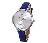 ITVIP Women's Simple Quartz Analog Watch with Fine Leather Strap Strap 215mm blue