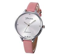 ITVIP Women's Simple Quartz Analog Watch with Leather Strap Strap 215mm pink