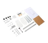 ITX Computer Open Case Bracket Efficient Heat Dissipation Aluminum DIY Bare Frame for Home Testing (Silver)