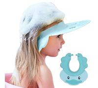 iTYOOS 1 Pack Kid Shampoo Cap, Adjustable Baby Shower Hat, Hair Washing Shampoo Shield, Baby Shower Cap, Shampoo Shield, Kids Hair Washing Shield, for Toddlers, Infant Over 8 Month Cute Duck(Blue)