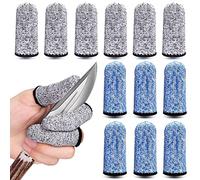 iTYOOS 12 PCS Finger Cots Cut Resistant Protection Finger Covers for Cuts Anti Cutting Finger Cover Cut Resistant Protection for Kitchen, Garden, Work