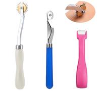 iTYOOS 2 Pieces Tracing Wheel and 1 Pieces Seam Roller, Rotary Cutter, Cloth Sewing Overstitch Wheel Tool, Sewing Tools for Dressmaking Cross Stitch Sewing Leather Paper