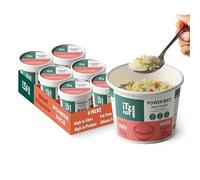 iTz noT Instant Power Protein Rice Pot - Beef Flavour with Veggies (6×110g) - Plant-Based- High Protein (20g), High Fibre (10g), Low Carb & Gluten Free, Vegan Friendly Instant Meal | Ready to Eat