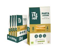 iTz noT jusT Lasagne 200g(Pack of 6)- Low Carb Konjac Lasagne Sheets, Ready to Eat, Gluten-Free, Gut Health, Plant-Based, No Added Preservatives, Low Calorie, High Fibre