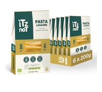 iTz noT jusT Lasagne (Pack of 6, 200g Each) - Low Carb Konjac Lasagne Sheets, Ready to Eat, Gluten-Free, Gut Health, Plant-Based, No Added Preservatives, Low Calorie, High Fibre