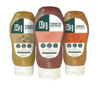 iTz noT jusT Sauce Variety 300ml(Pack of 3)- Tomato Ketchup, Sweet Curry & Sweet Chilli Sauce | No Added Sugar | Low Calorie | Keto Friendly | Vegan | Low Carb Set for Burgers, Fries & Tofu