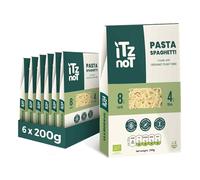 iTz noT jusT Spaghetti Pasta 200g(Pack of 6)- Low Carb Konjac Shirataki Pasta, Ready to Eat, Gluten-Free, Plant-Based, No Added Preservatives, Low Calorie, High Fibre Pasta Alternative