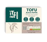 iTz noT JUST TOFU Black Pepper 280g(Pack of 6)- Vegan High Protein Tofu, Plant Based Nigari Tofu, Low Fat & Low Carb, Gluten Free Meat Alternative | Dairy Free Source of 9 Essential Amino Acids