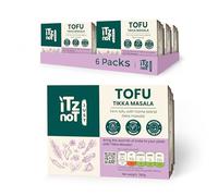iTz noT JUST TOFU Tikka Masala (6×280g) - Extra Firm Vegan Tofu with Indian Tikka Spices | High Protein Plant-Based Food | Nigari Coagulated | Gluten Free, Low Fat & Low Carb | Ready to Eat