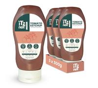 iTz noT jusT Tomato Ketchup Sauce 300ml, Pack of 3 - Low Calorie (5 Cals/Serving), No Added Sugar, Fat Free, Keto Friendly, Vegan & Gluten-Free, Low Carb Tomato Sauce, Healthy Dip & Cooking Condiment