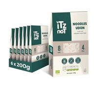 iTz noT jusT Udon Noodles (Pack of 6, 200g Each) - Low Carb Konjac Shirataki Noodles, Ready to Eat, Gluten-Free, Plant-Based, No Added Preservatives, Low Calorie, High Fibre Noodle Alternative