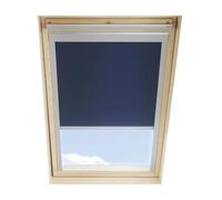 Blackout Budget Roller Blind compatible with VELUX Roof Windows with size codes M04 / 304/1 / MK34, Blue