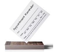 ITZAMNA Appointment Reminder Cards Brown Rustic for Salon Makeup Artist Hair Stylist Nail Beauty Therapy Dentist pet Care Pack of 100