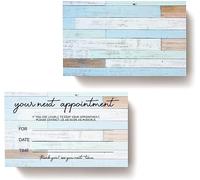 ITZAMNA Rustic Your Next Appointment Cards Blue Client Appointment Reminder Card for Salon Makeup Artist Hair Stylist Nail Beauty Therapy Dentist pet Care Pack of 100