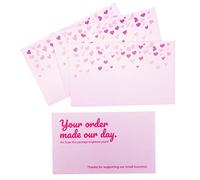 ITZAMNA Thank You for Supporting Our Small Business Cards Thank You Card Navy Cards Pack of 100 Pink