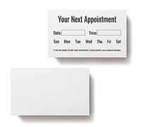 ITZAMNA your next Appointment Card appointment reminder card 100 Makeup Hair Stylist Nail Artist Salon white