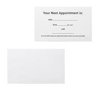 ITZAMNA your next Appointment Card Minimalist design 100 white