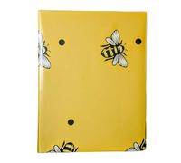 ItZawrap Aluminium Foil Wrapping Paper Sheets - Bee & Star Design - 20 Sheets per Pouch - No Tape & Scissors Required - Metallic Gift Wrap for Christmas & More - Durable, Reusable & Easy-to-Use (Bee)