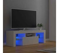Vidaxl Tv Cabinet With Led Lights Concrete Grey 120X35X40 Cm